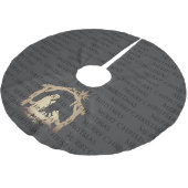 Luxe zwarte feestkerst kerstboom rok (Gekanteld)