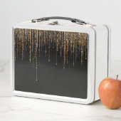 Luxe zwarte goudglitterrand (In situ)