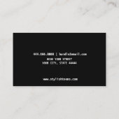 Luxe zwarte Visitekaartjes - Gold/Silver Foil! (Achterkant)