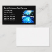 Luxe zwembaddiensten visitekaartje (Voorkant / Achterkant)