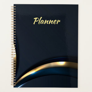 Luxearme blauwe goudplanoloog voor mannen planner