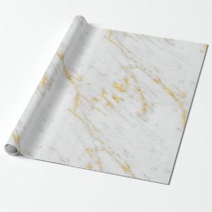 Luxearme witte en goudmarmer cadeaupapier