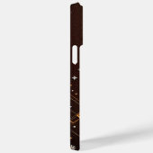 LuxeGuard Brown Diamond Case-Mate iPhone Case (Achterkant / Rechts)