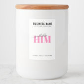 Luxekaarlabel 5,1 x 7,6 cm bewerkbaar voedselcontainer etiket (Voorkant)