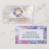 Luxekaarten camera Shutter-fotograaf Visitekaartje (Voorkant / Achterkant)