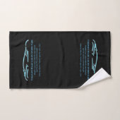 Luxekar-logo - Ice Blue-sportauto op zwart Handdoek (Handdoek)
