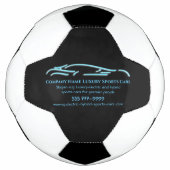 Luxekar-logo - Ice Blue-sportauto Voetbal (Voorkant)