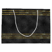 Luxeklak monochromatische glazen achtergrond groot cadeauzakje (Achterkant)