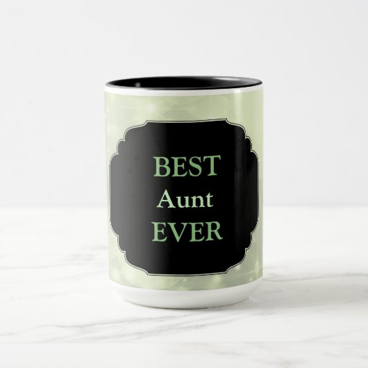Luxekroze ontwerp "Beste tante Ever" Mok (Midden)