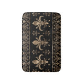 Luxekuntje en gouden versiering van de Fleur-de-li Badmat (Voorkant Verticaal)