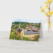 Luxembourg Carte photo Cityscape (Fleur jaune)