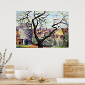 Luxembourg City - Psychedelic Plateau Du Rham Poster (Keuken)