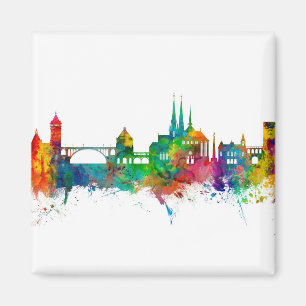 Luxembourg City Skyline Magneet