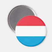 Luxembourg Flag Magnet Magneet (Voorkant / Achterkant)