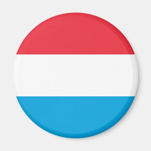Luxembourg Flag Magnet Magneet (Voorkant)