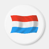 Luxembourg Flag Magnet Magneet (Voorkant)