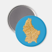 Luxembourg Map Magnet (Recto/Verso)