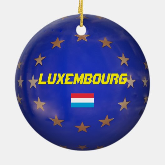 Luxembourg U.E. Ornement de Noël (Dos)