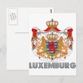 Luxembourger Emblem Briefkaart (Voorkant / Achterkant)