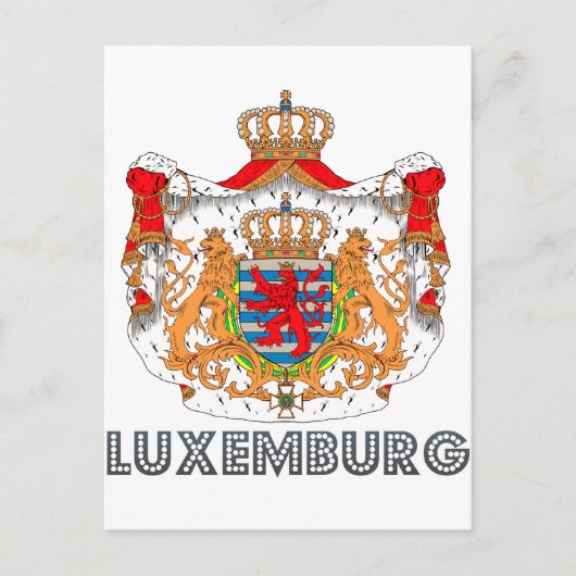Luxembourger Emblem Briefkaart (Voorkant)