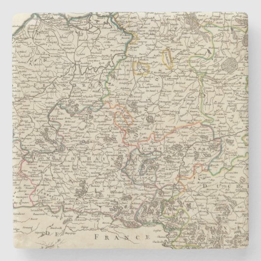 Luxemburg, België Stenen Onderzetter (Voorkant)