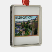 Luxemburg City Metalen Ornament (Rechts)