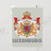 Luxemburg Coat of Arms Briefkaart (Voorkant / Achterkant)
