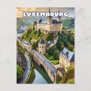 Luxemburg, joyau tussen valleien en heuvels briefkaart