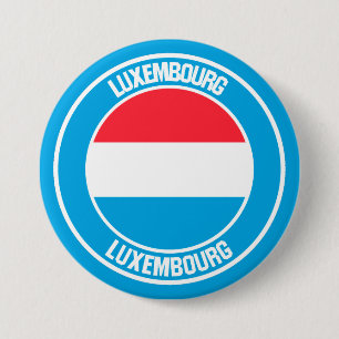 Luxemburg Round Emblem Ronde Button 7,6 Cm