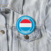 Luxemburg Round Emblem Ronde Button 7,6 Cm (In situ)
