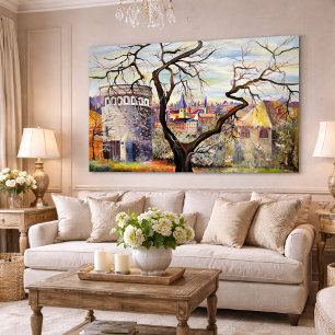 Luxemburg Stad - Psychedelisch Plateau Du Rham Poster