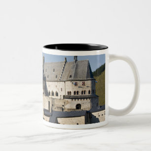 Luxemburg, Vianden. Kasteel van Vianden (b. 15e Tweekleurige Koffiemok