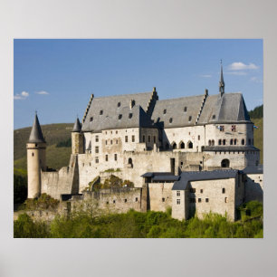 Luxemburg, Vianden. Kasteel Vianden (b. 15e Poster