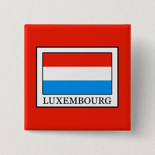 Luxemburg Vierkante Button 5,1 Cm