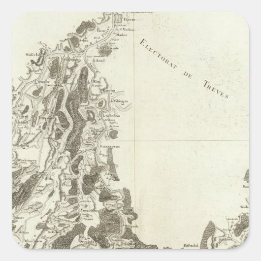 Luxemburg Vierkante Sticker (Voorkant)