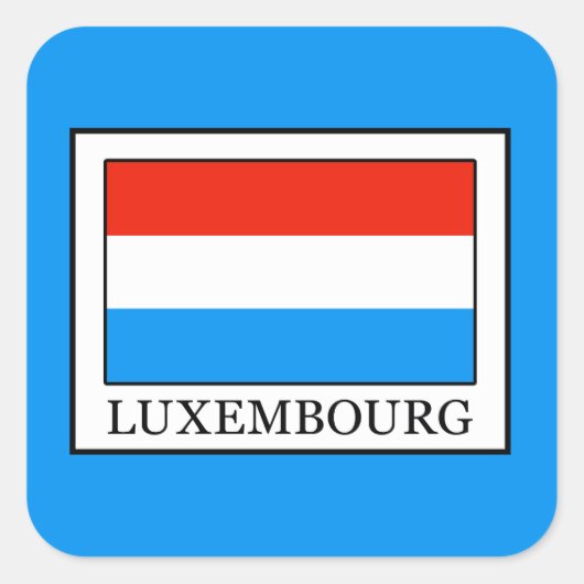 Luxemburg Vierkante Sticker (Voorkant)