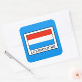 Luxemburg Vierkante Sticker (Envelop)