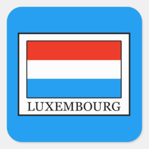 Luxemburg Vierkante Sticker