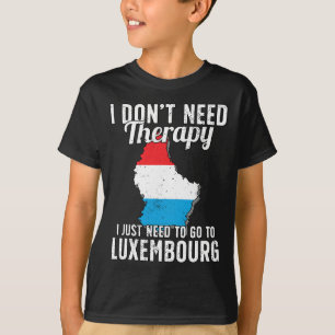 Luxemburg Vlag I Vakantie Luxemburg T-shirt