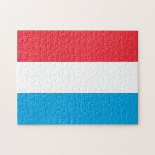 Luxemburg - vlag - legpuzzel (Horizontaal)