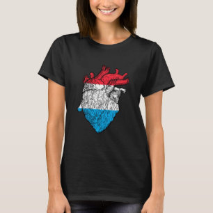 Luxemburgs Hart Letzebuerg Pride Luxemburgs T-shirt