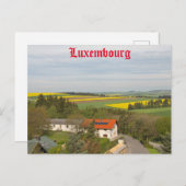 Luxemburgs platteland briefkaart (Voorkant / Achterkant)