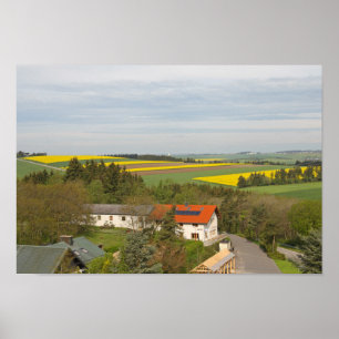 Luxemburgs platteland poster