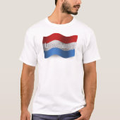 Luxemburgse golfvlag t-shirt (Voorkant)