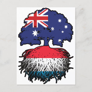 Luxemburgse Luxemburgse Australische boom Briefkaart