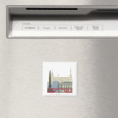 Luxemburgse skyline-poster magneet (Insitu (Vaatwasser))