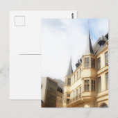 Luxemburgse stad - Oude stad - schilderij Briefkaart (Voorkant / Achterkant)