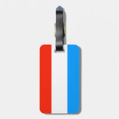 Luxemburgse vlag bagagelabel (Achterkant verticaal)