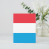 Luxemburgse vlag briefkaart (Staand voorkant)