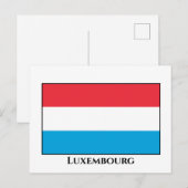 Luxemburgse vlag briefkaart (Voorkant / Achterkant)